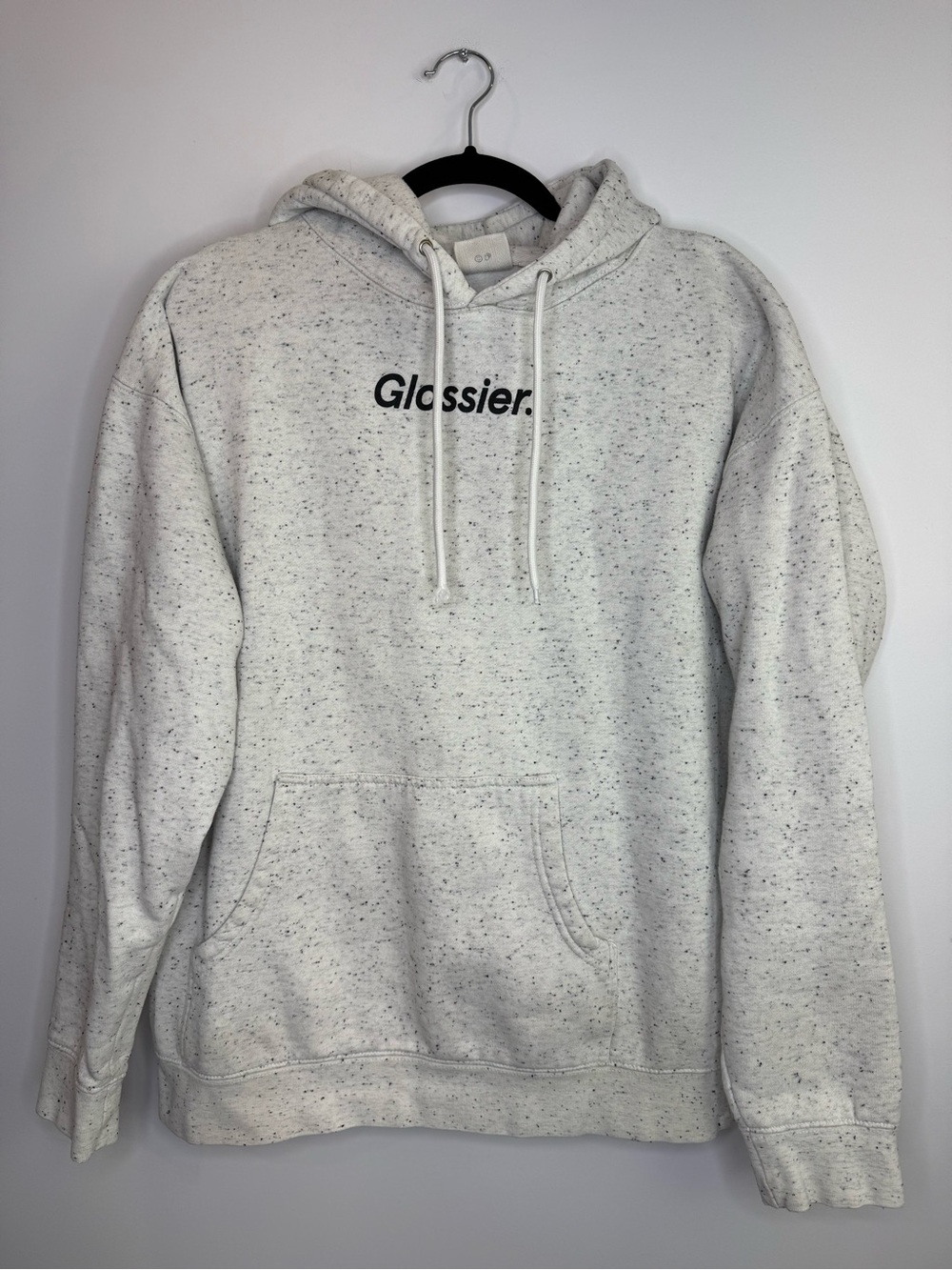 Glossier Terrazzo Hoodie speckled plush size large